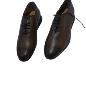 👞 Chaussures Oxford Homme – Style Brogue | Cuir Marron | Taille 43 | NEUVES