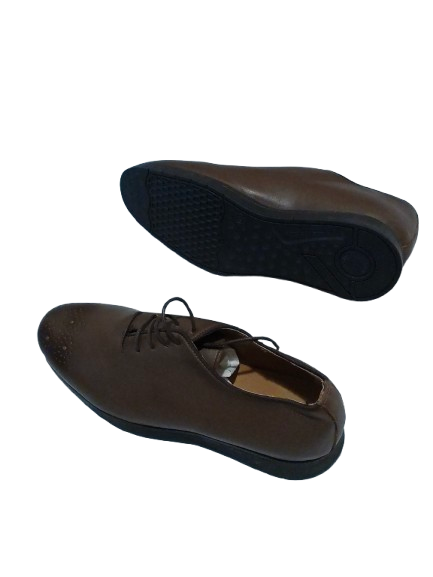 👞 Chaussures Oxford Homme – Style Brogue | Cuir Marron | Taille 43 | NEUVES – Image 3