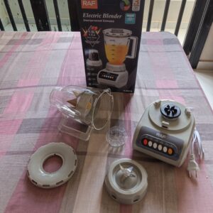 Blender Électrique RAF 1,5L + Moulin Épices/Café – 18000 RPM | 4 Vitesses | NEUF