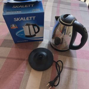 Bouilloir Électrique SKALETT SC-20A 2L Inox | Blue Inner Glow | Sans Fil | Base 360° | NEUF