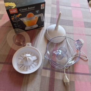 Presse-Agrumes Électrique RAF R.617W – 1L | 40W | Anti-Goutte | Filtre Anti-Pépins | NEUF Quel prix de départ ? 💰