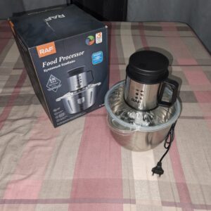 Hachoir Électrique RAF R.7025 – 5L | Bol Inox | 4 Lames Spirales | Grande Capacité | NEUF